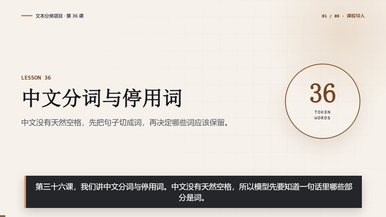 中文分词与停用词：让模型先读懂文本边界