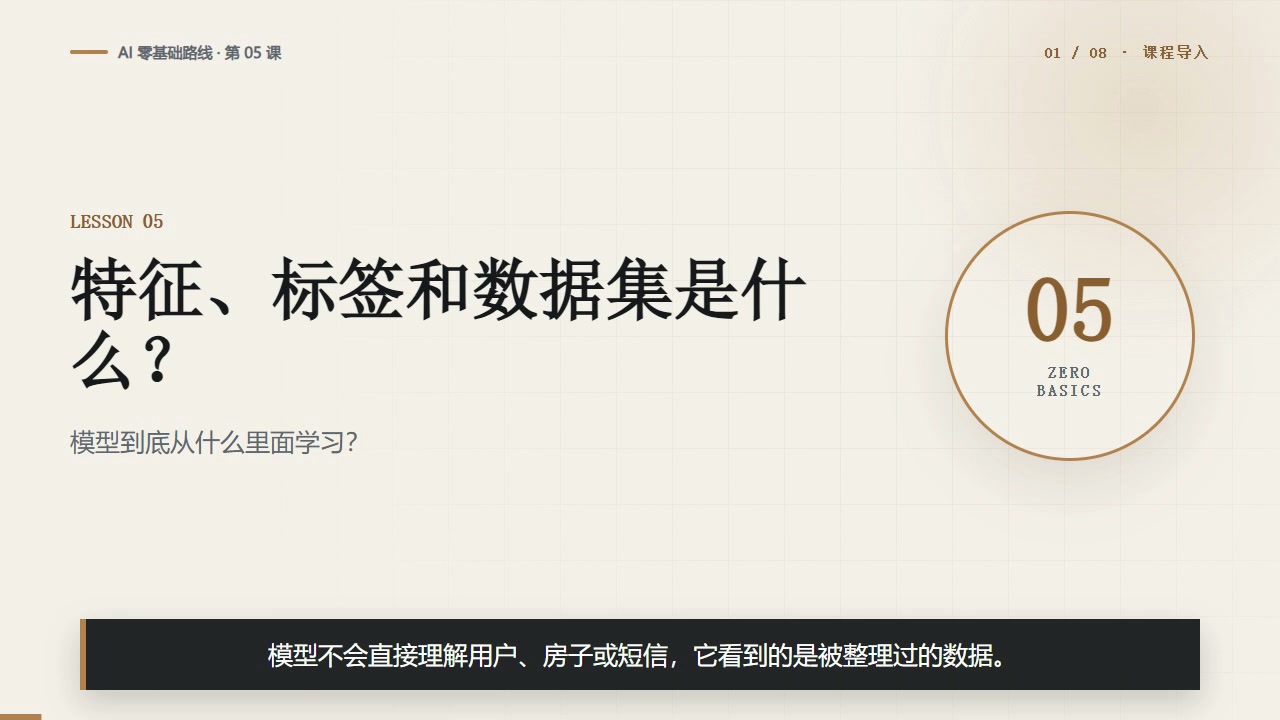 特征、标签和数据集是什么？模型到底从什么里面学习