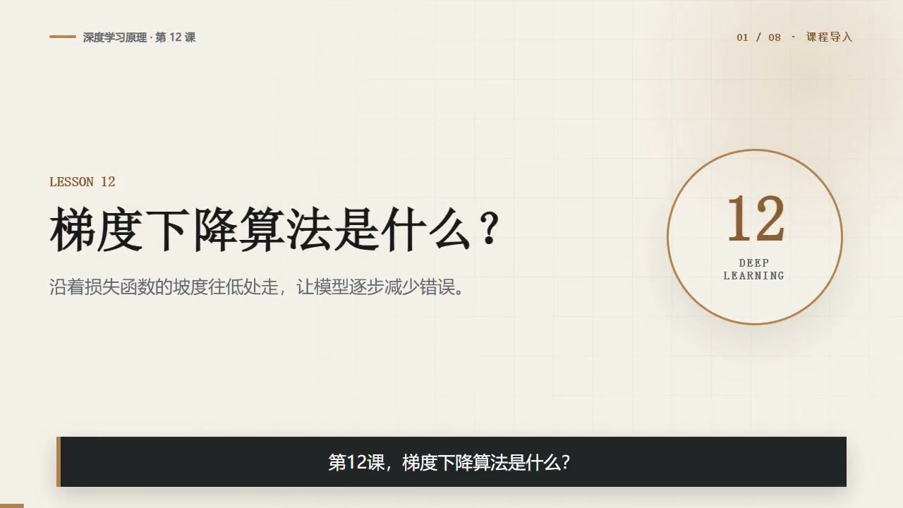 梯度下降算法是什么？参数到底怎么一步步更新