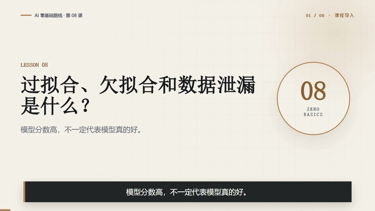 过拟合、欠拟合和数据泄漏是什么？