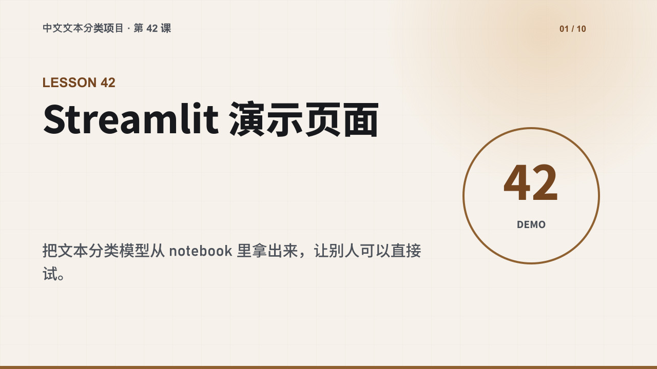 用 Streamlit 给文本分类模型做一个演示页面