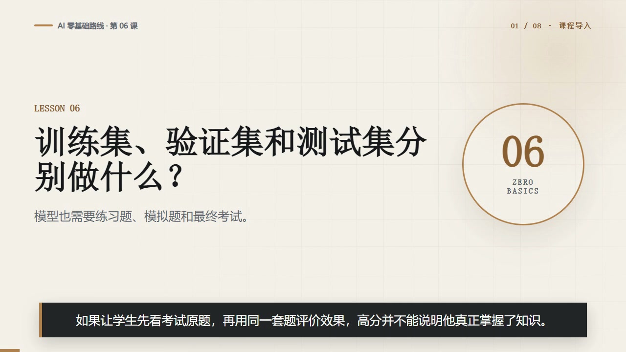 训练集、验证集和测试集分别做什么？